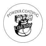 circular logo for liberty powder coating